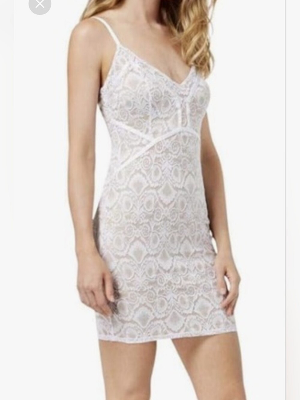 GUESS Sexy Summer White LACE Stretchy Mini Dress